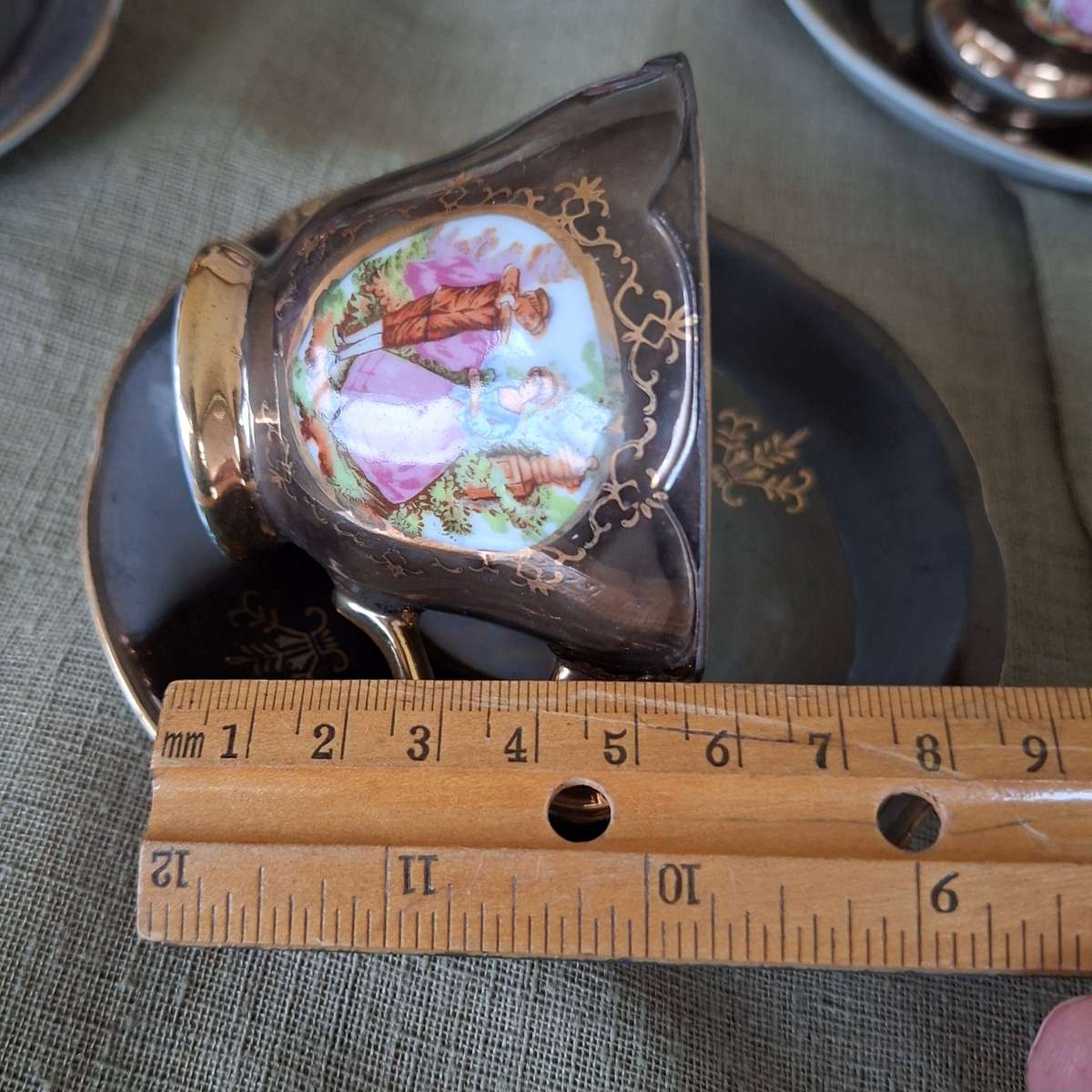5 duos iridescent Balboa coffee cups - romantic images