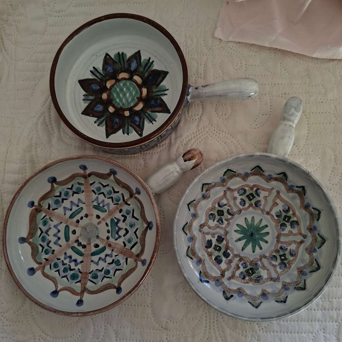SA studio pottery The Old Jar Benoni - 2 With Impressed marks  snack bowls