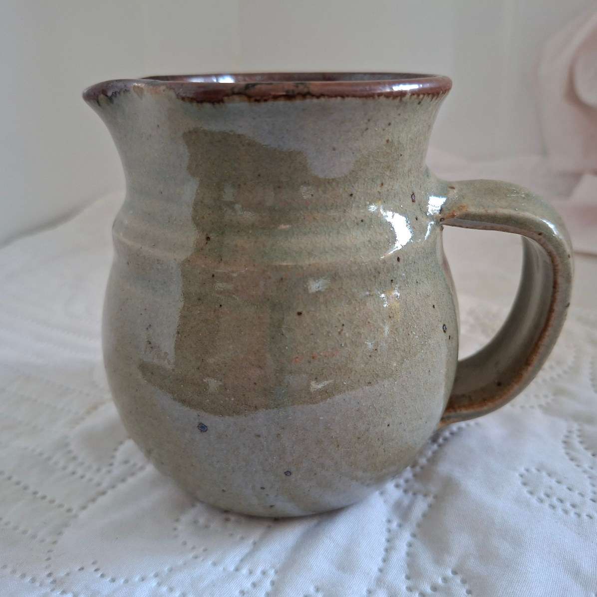 SA studio pottery milk jug 11 cms tall