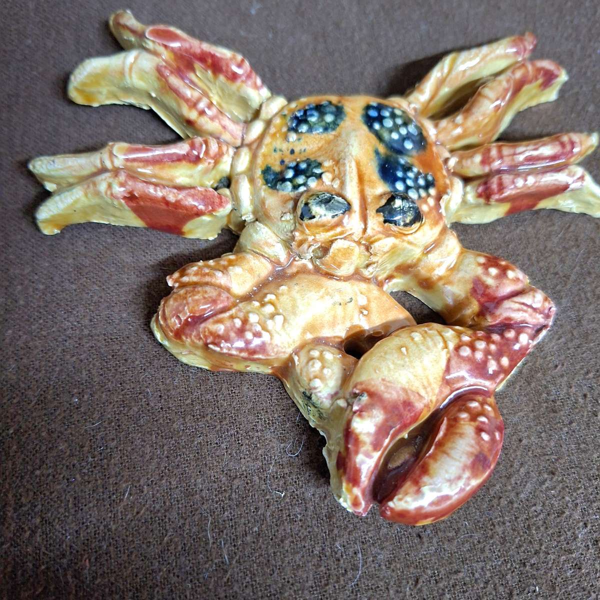 Ceramic Crab - Stamp signed Seminara Italy Enzo Ferraro.