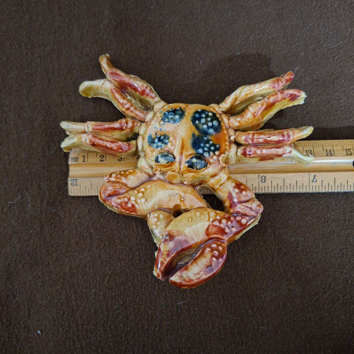 Ceramic Crab - Stamp signed Seminara Italy Enzo Ferraro.