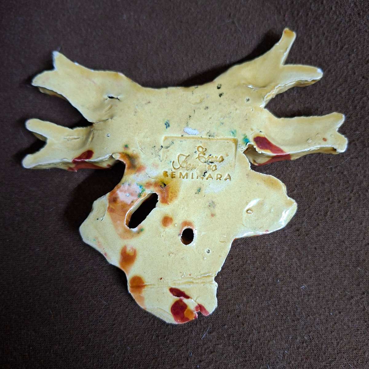 Ceramic Crab - Stamp signed Seminara Italy Enzo Ferraro.
