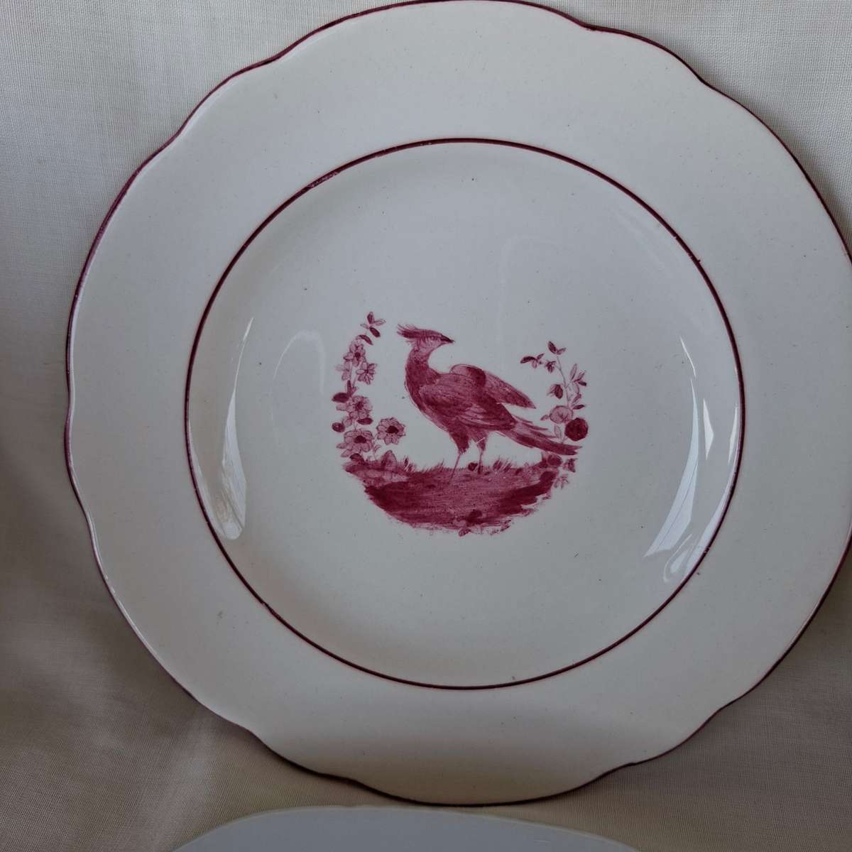 5 tea plates - decorative wall decor - replacement porcelain
