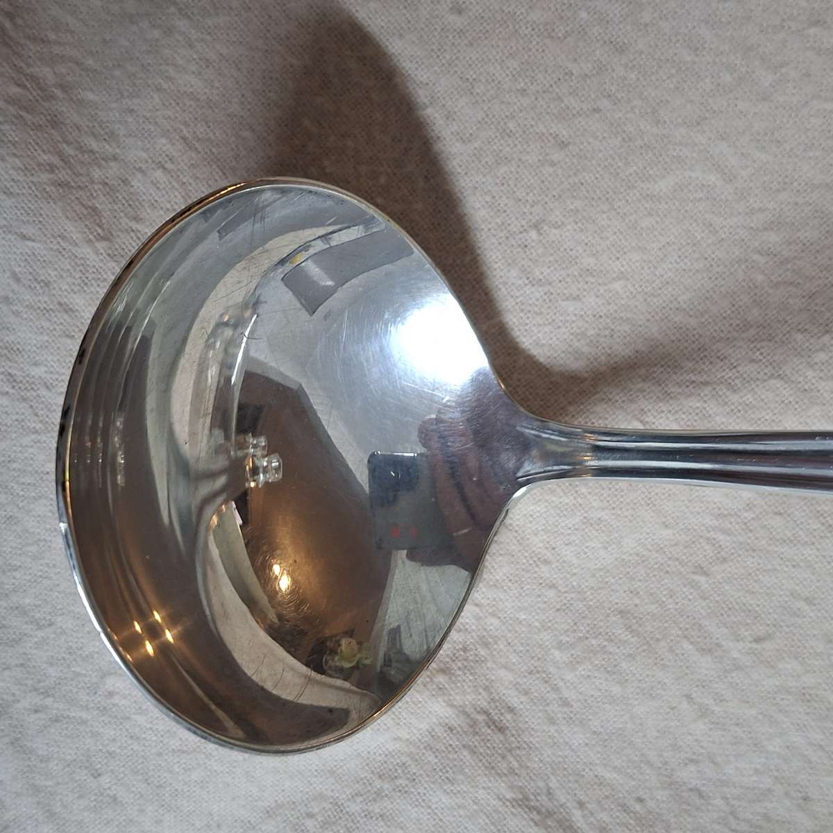 Silver Plate Gravy sauce ladle 16 cms  "E" monogram