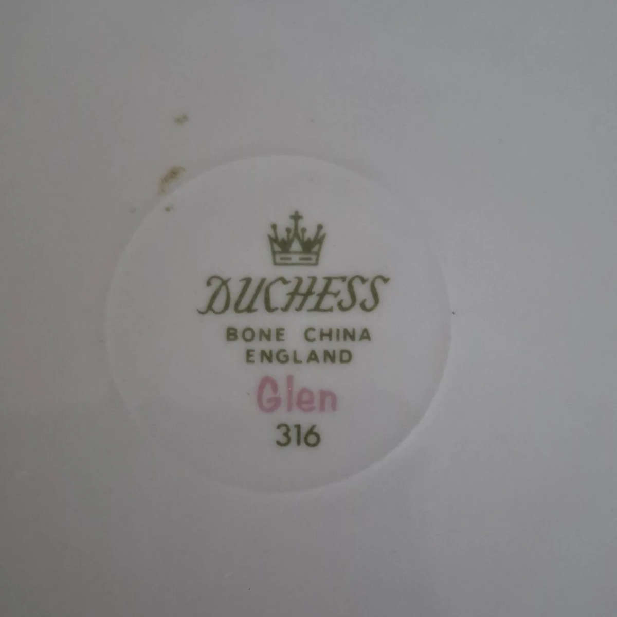 3 Dutchess tea trios "Glen" pattern.  Replacement porcelain.   Part Tea set.
