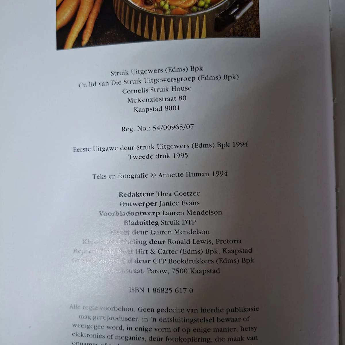 Raakvat-Resepte Annette Human  -  Cookery book