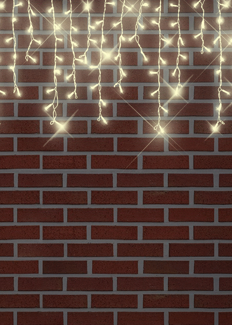 LED Icicle Light 50mx3m  Warm White