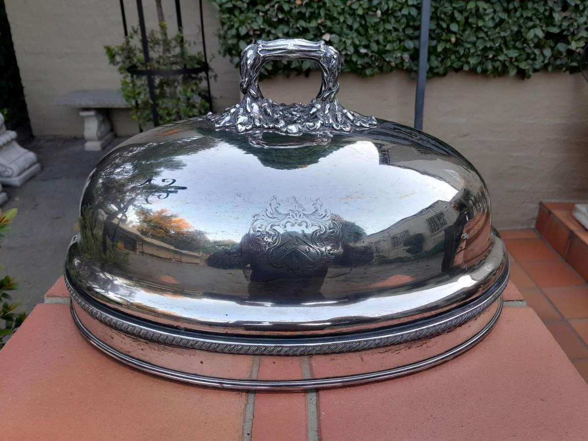 A 19th / 20th century Victorian Silver-plate Food Dome
