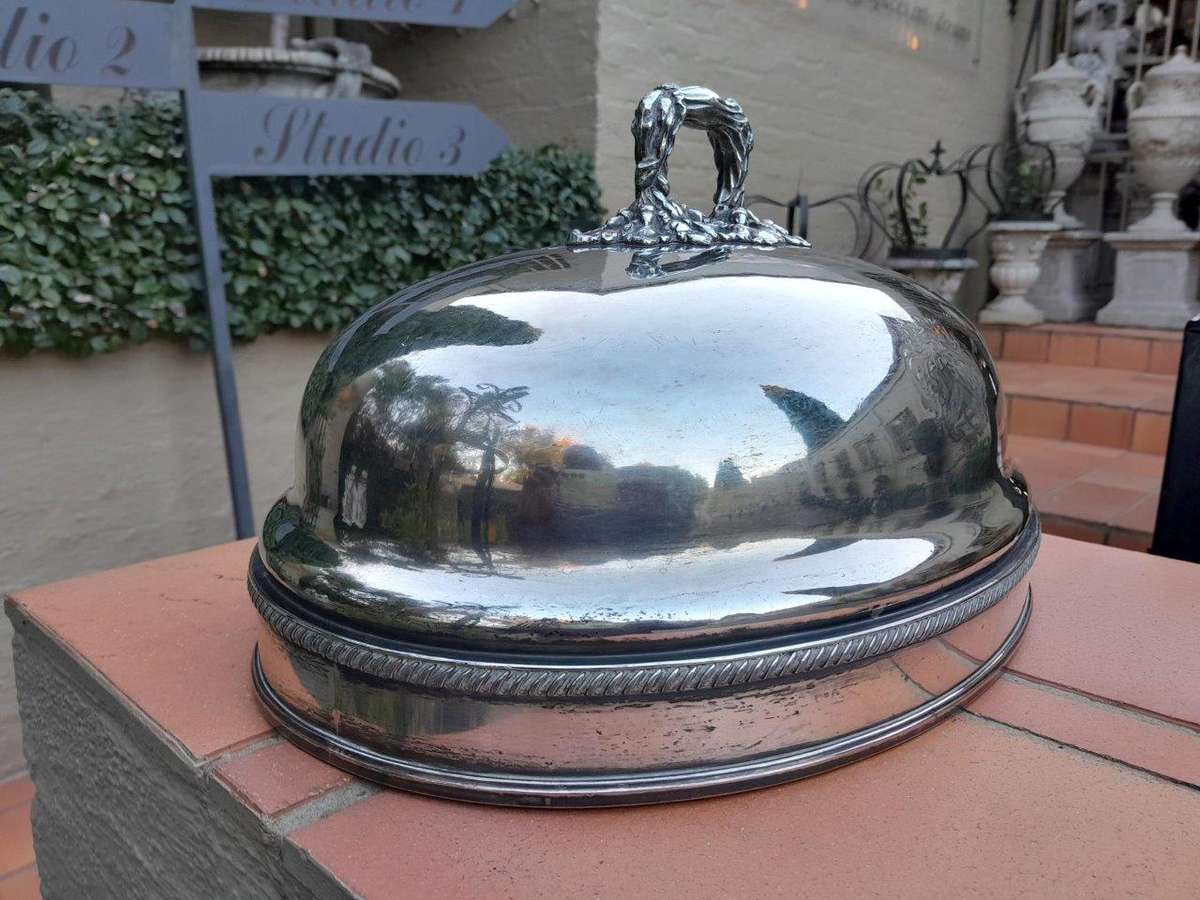 A 19th / 20th century Victorian Silver-plate Food Dome