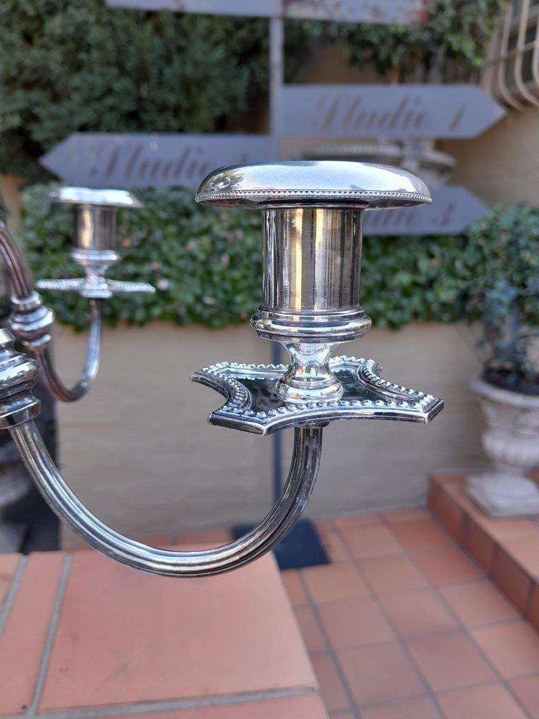 A 20th Century Mappin & Webb Electroplated Candelabra