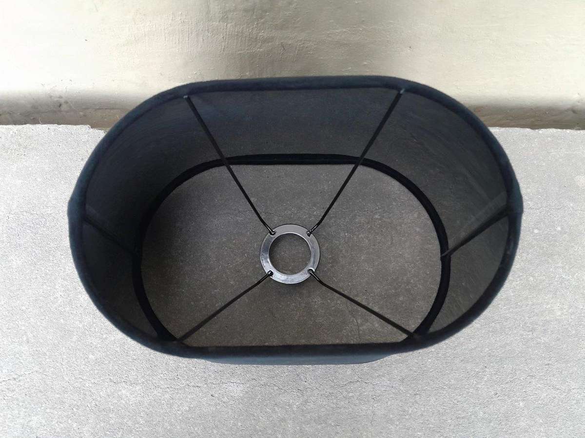 A Black And Gold Crown Hand-Made Lampshade