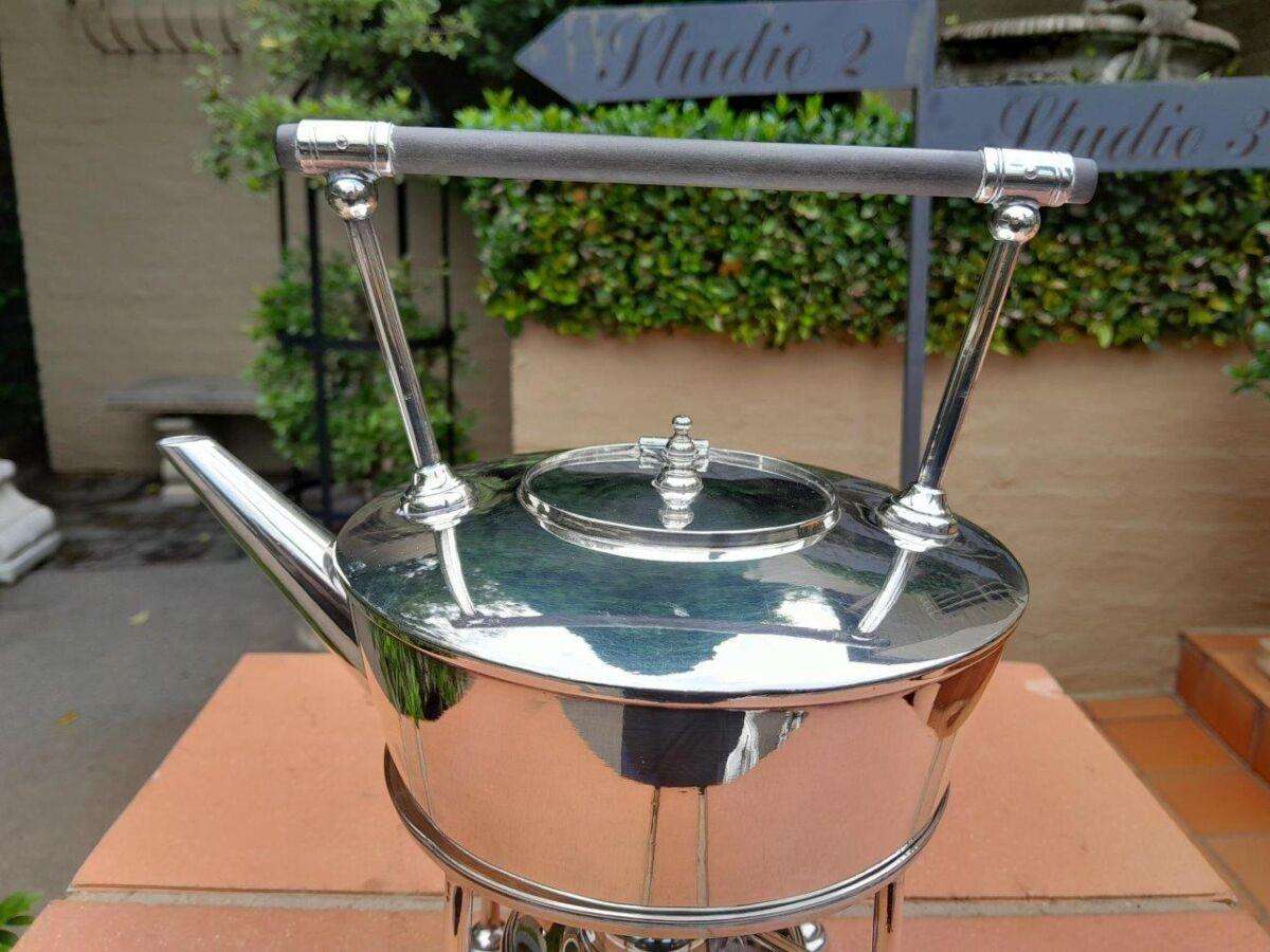 20th Century Tea Kettle on Burner