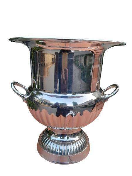 A Silver Plate Champagne / Wine Cooler With Handles