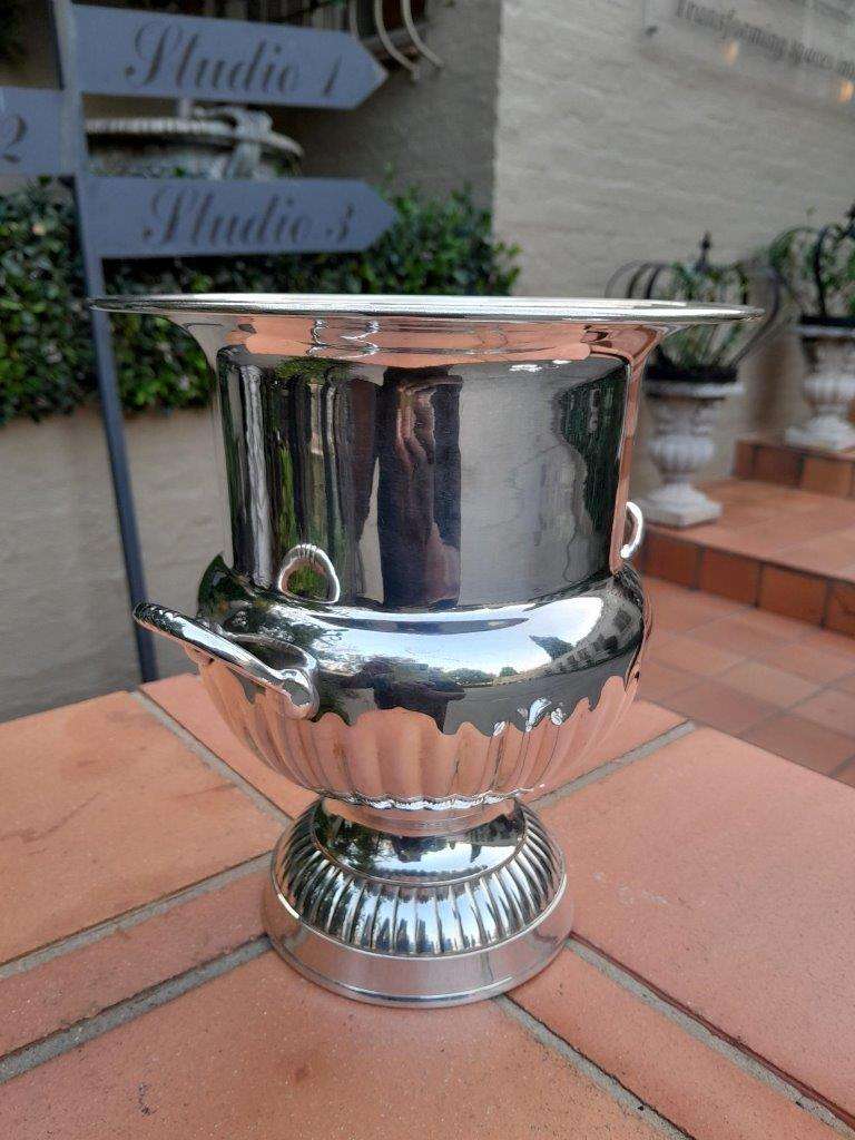 A Silver Plate Champagne / Wine Cooler With Handles
