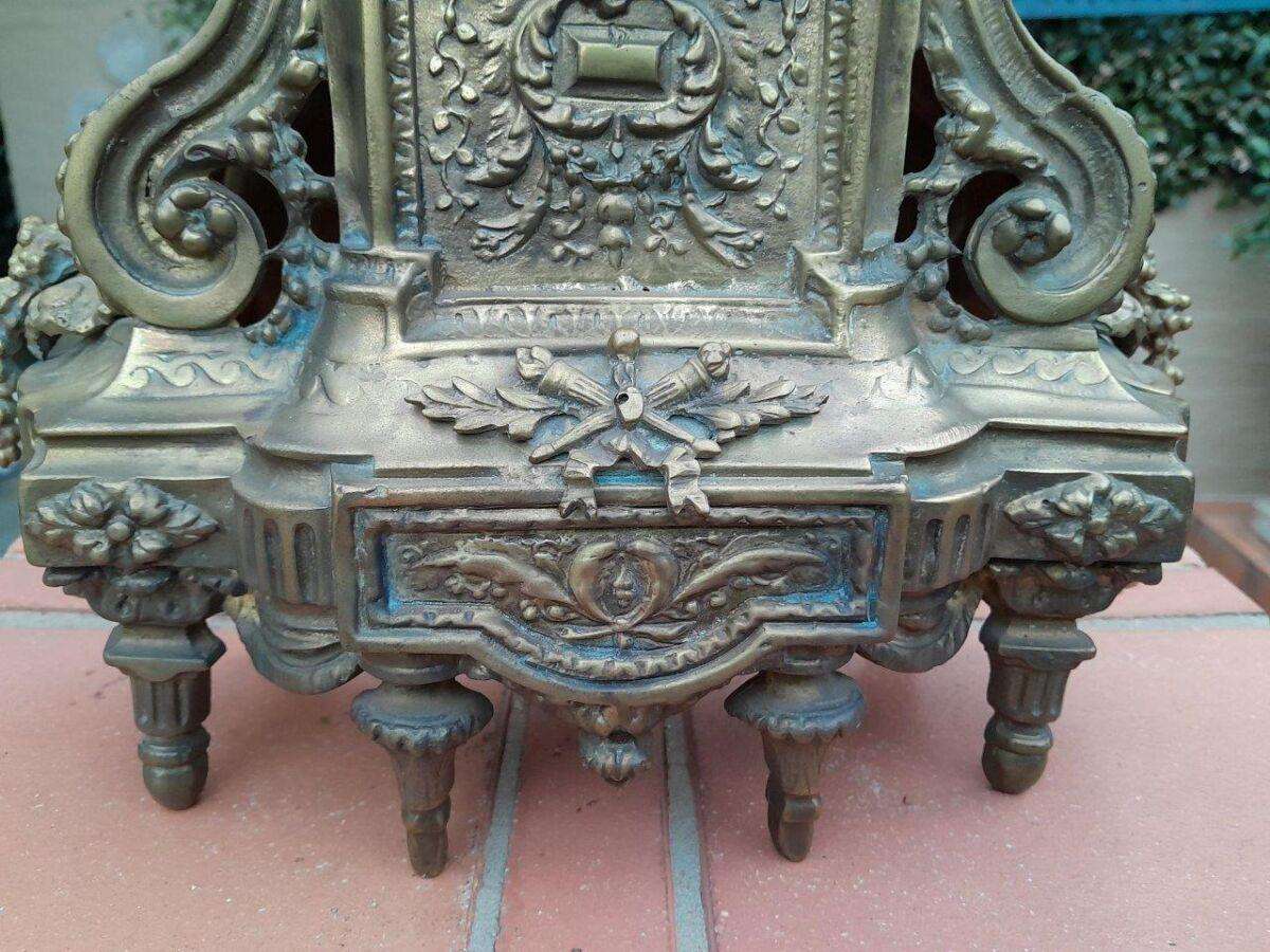 An Antique 19th Century Brass Clock