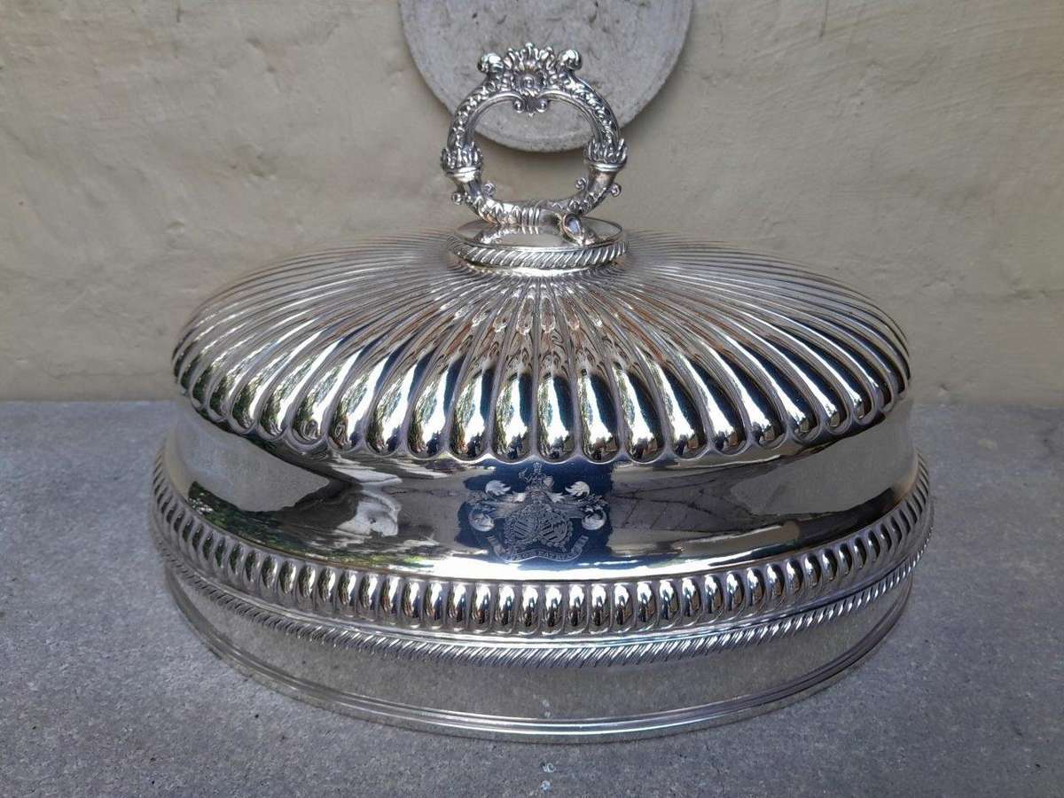 A 19th Century Silver Plate Cloche / Food Dome