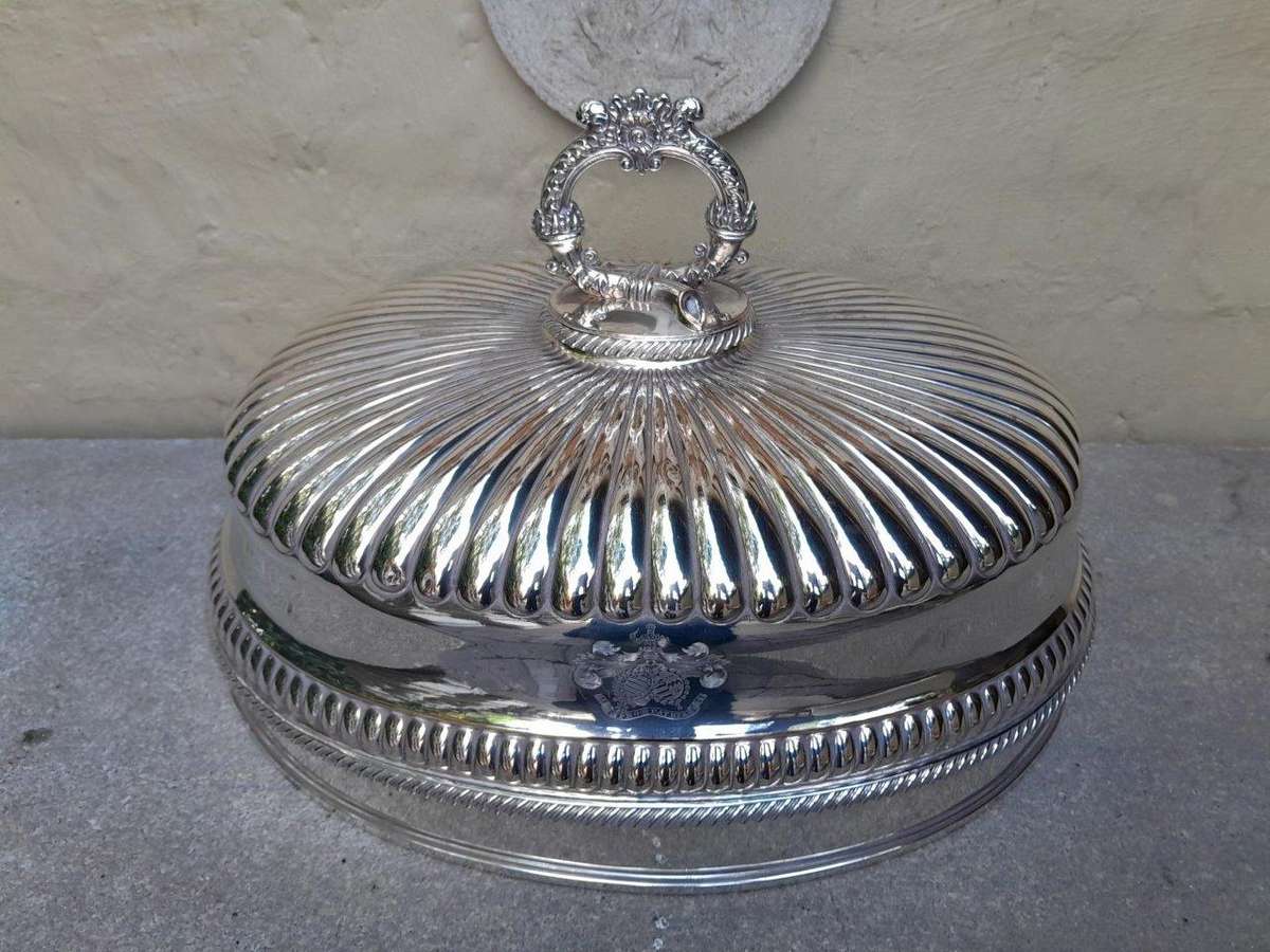 A 19th Century Silver Plate Cloche / Food Dome