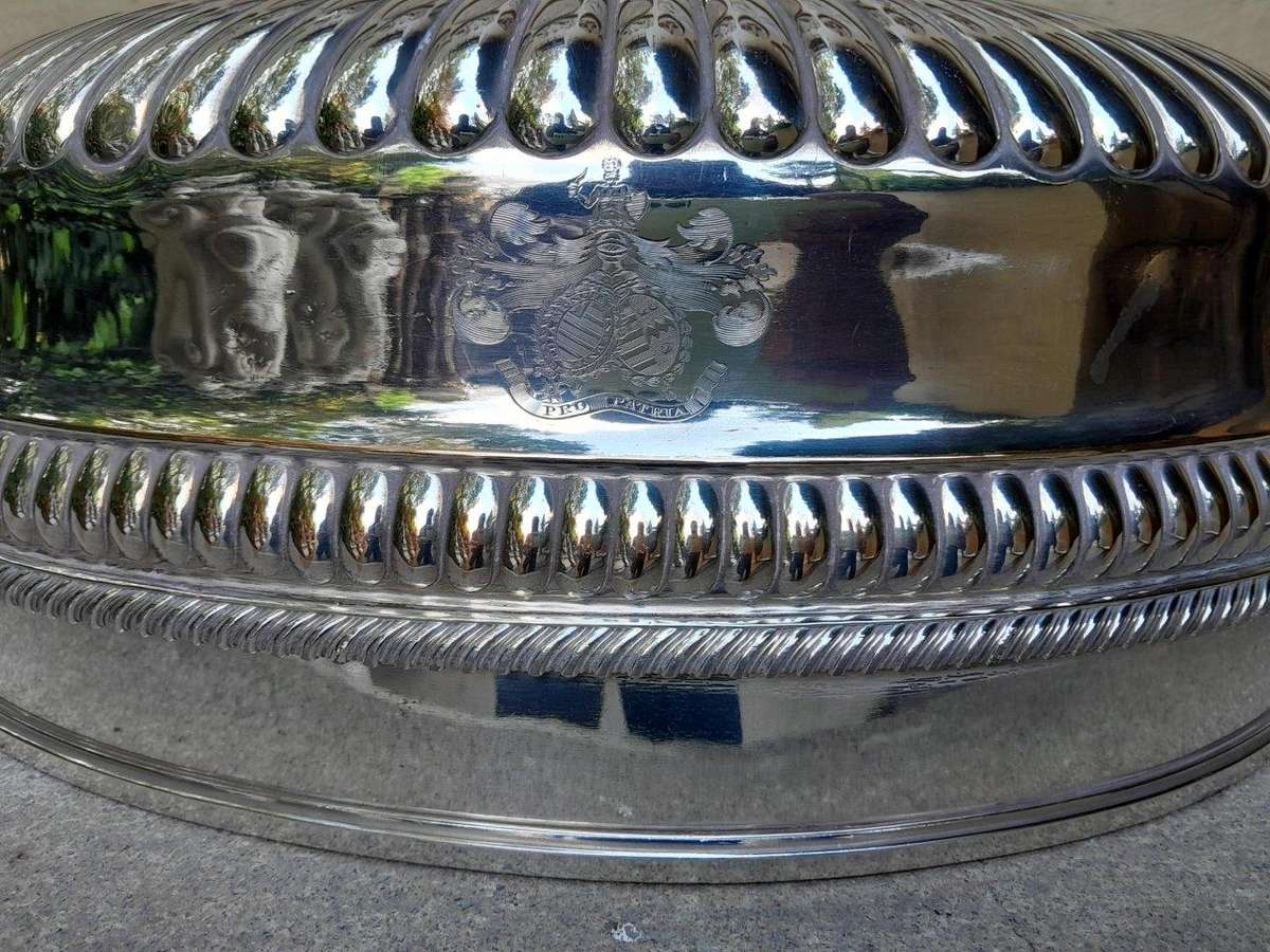 A 19th Century Silver Plate Cloche / Food Dome