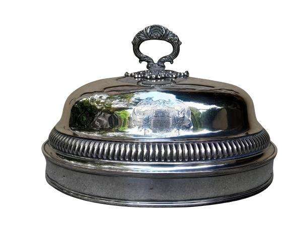 A 9th Century English Silver Plate Cloche / Food Dome