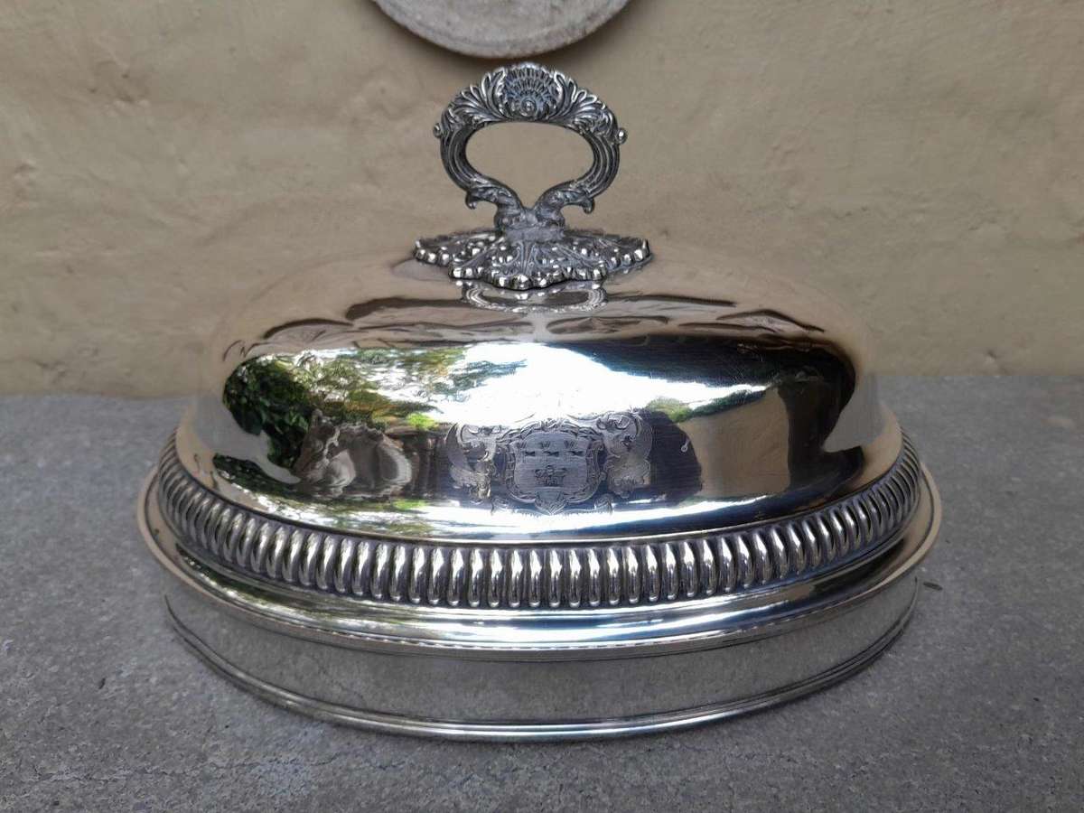 A 9th Century English Silver Plate Cloche / Food Dome