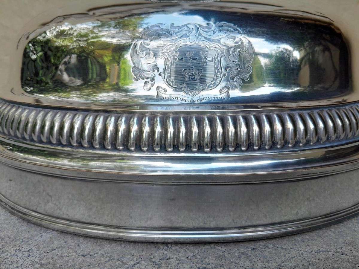 A 9th Century English Silver Plate Cloche / Food Dome