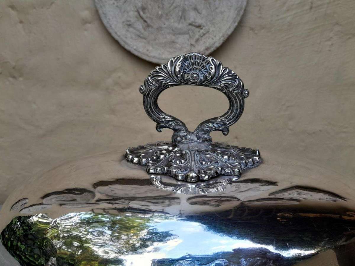 A 9th Century English Silver Plate Cloche / Food Dome
