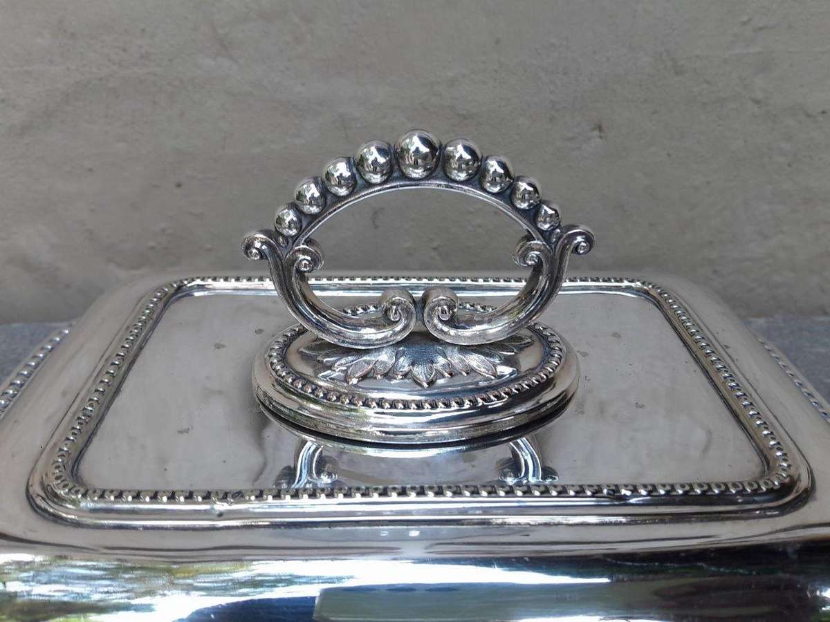 A Pair Of  Silver Plate Entrée Dishes