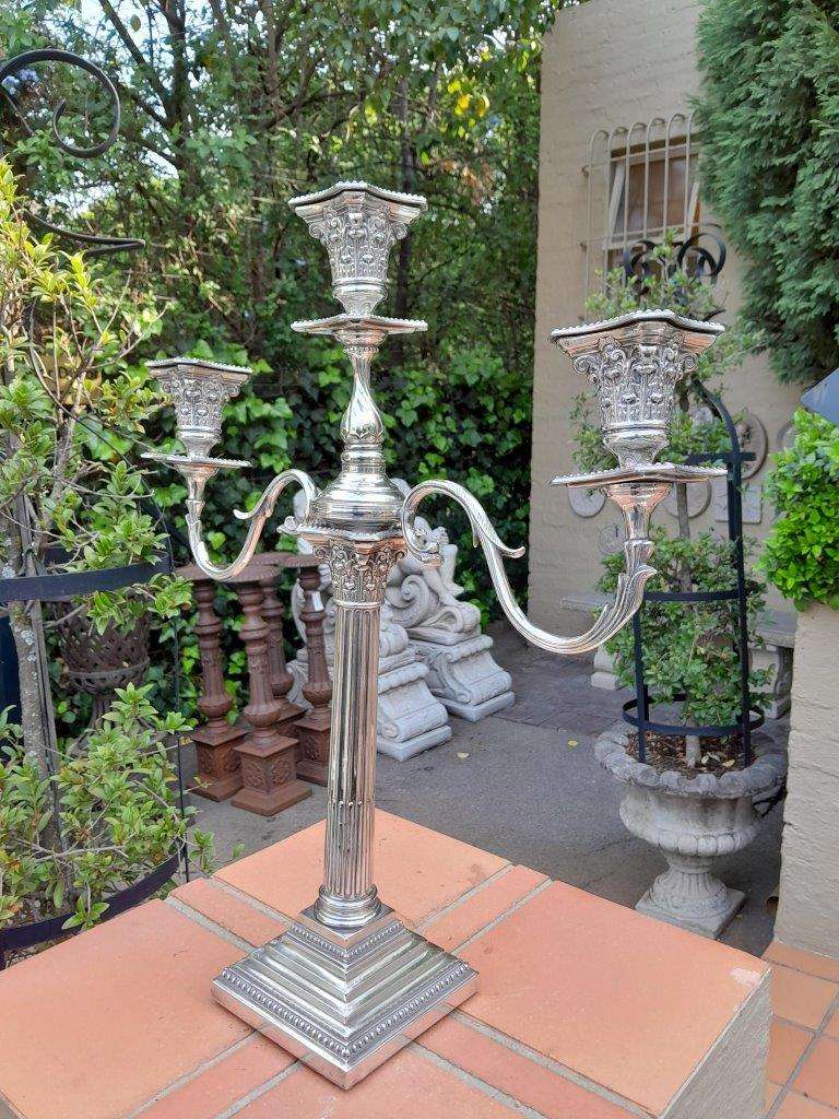 An Antique Victorian Corinthian Candelabra