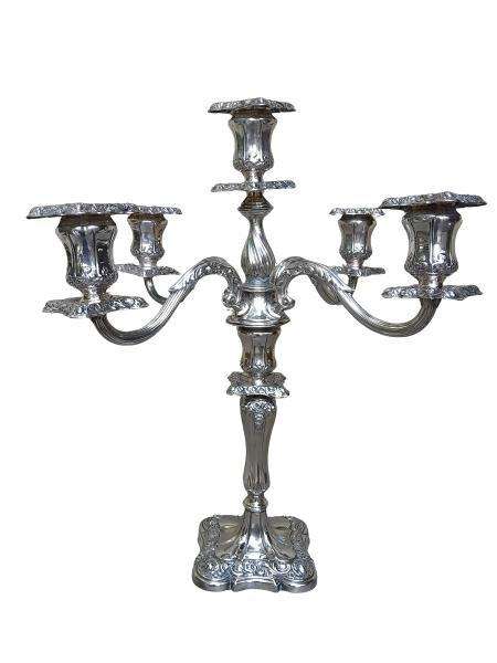 A 20th Century Silver Plated Candelabra