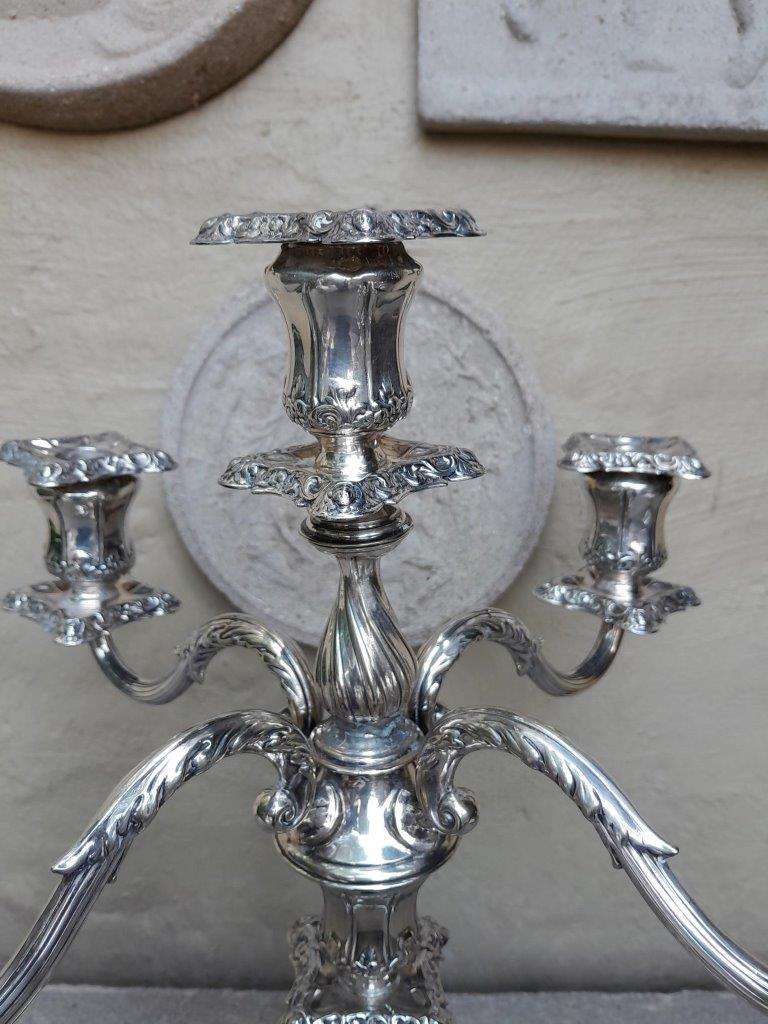 A 20th Century Silver Plated Candelabra