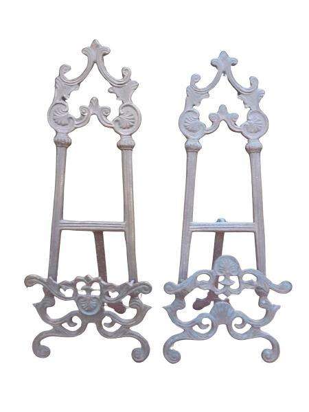 A 20th Century Pair Of Brass Easels