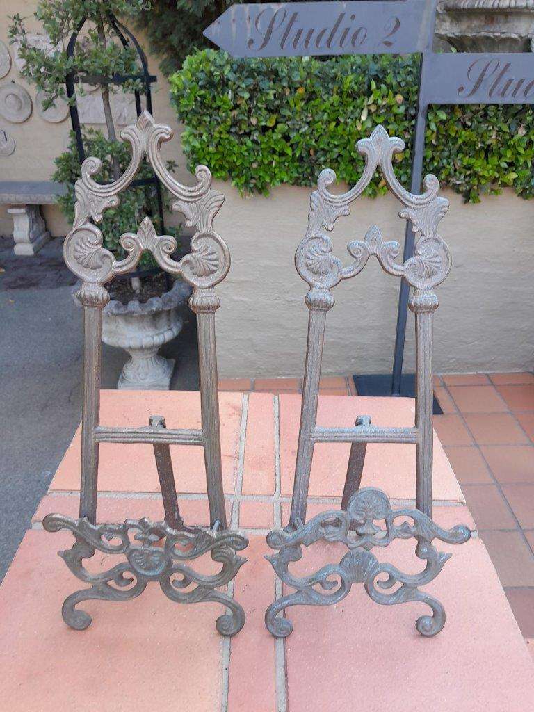 A 20th Century Pair Of Brass Easels