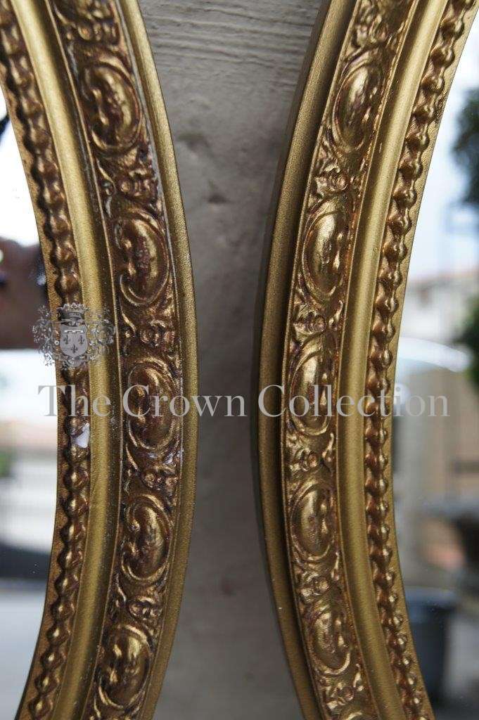 Set of 3 Framed Oval Mirrors