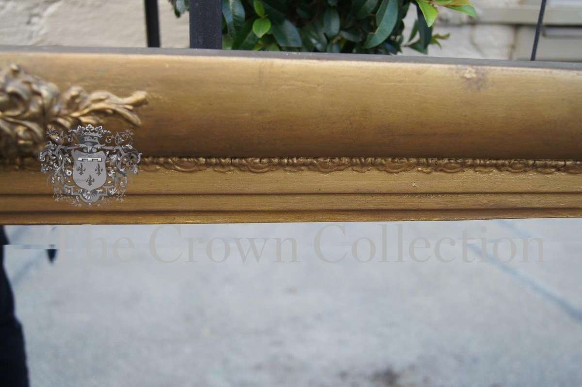 Gilt Framed Rectangular Bevelled Mirror