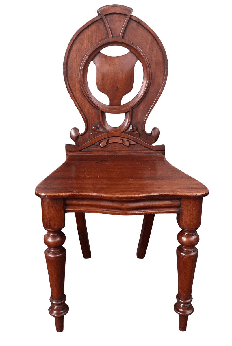 Victorian Oak Hall Chair