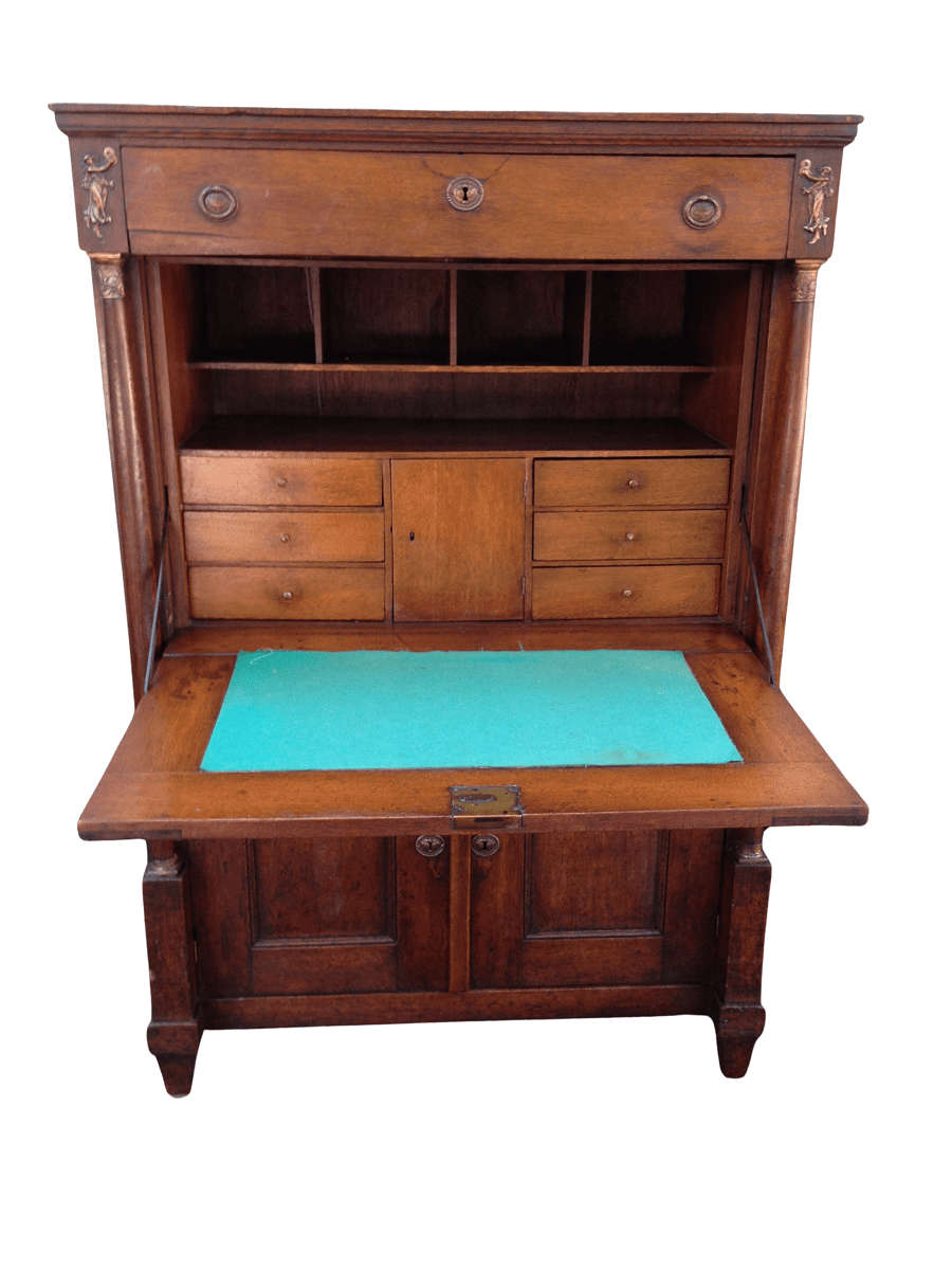 Mahogany Secretaire à Abattant, circa 1880s