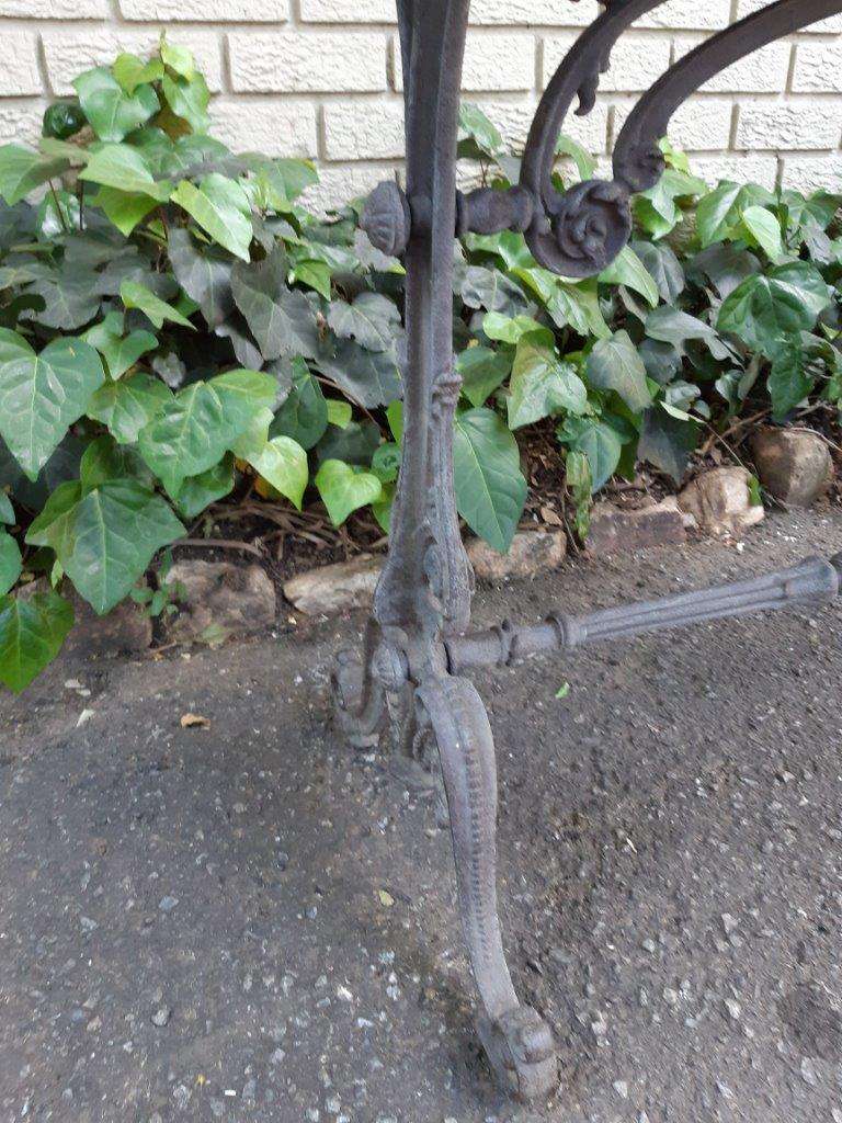 A Victorian Cast-Iron And Pine Table