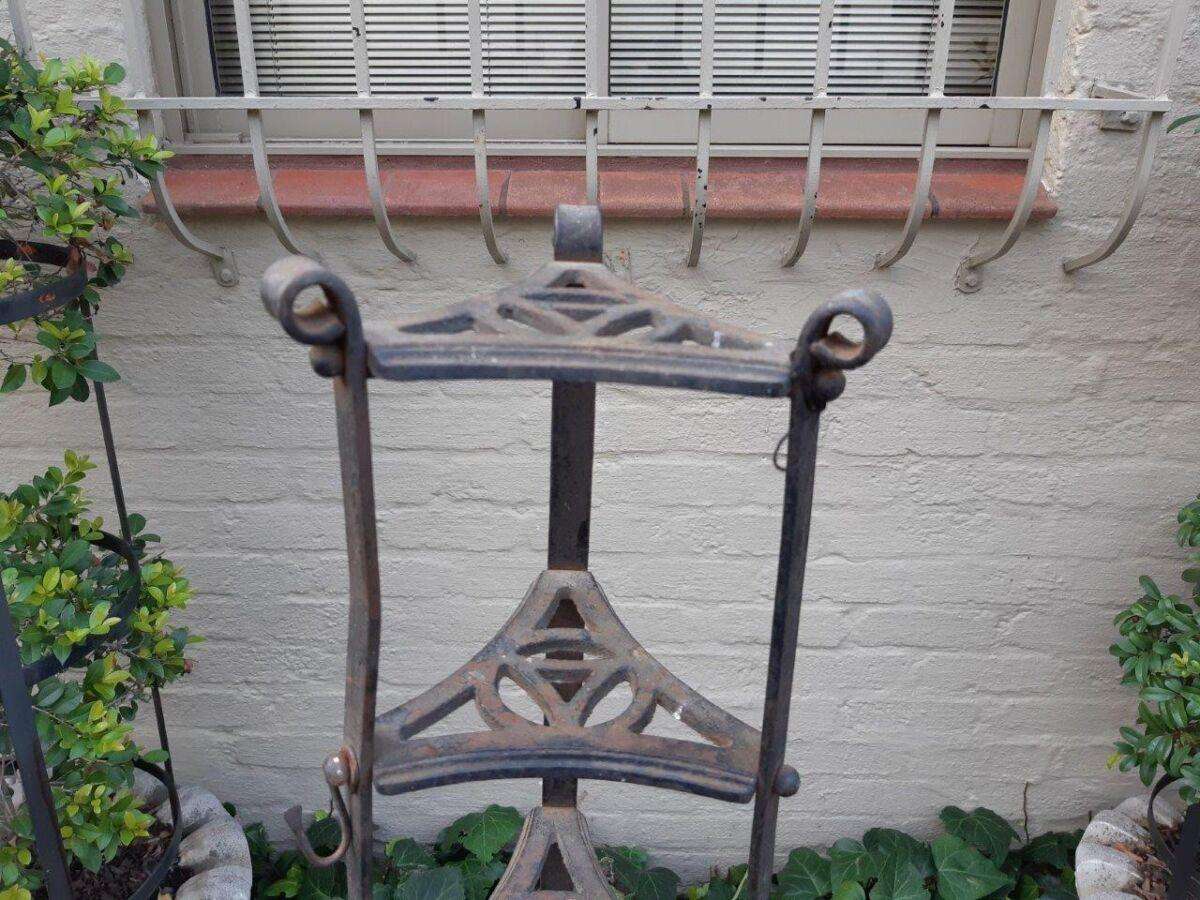Vintage Cast Iron Pot Rack