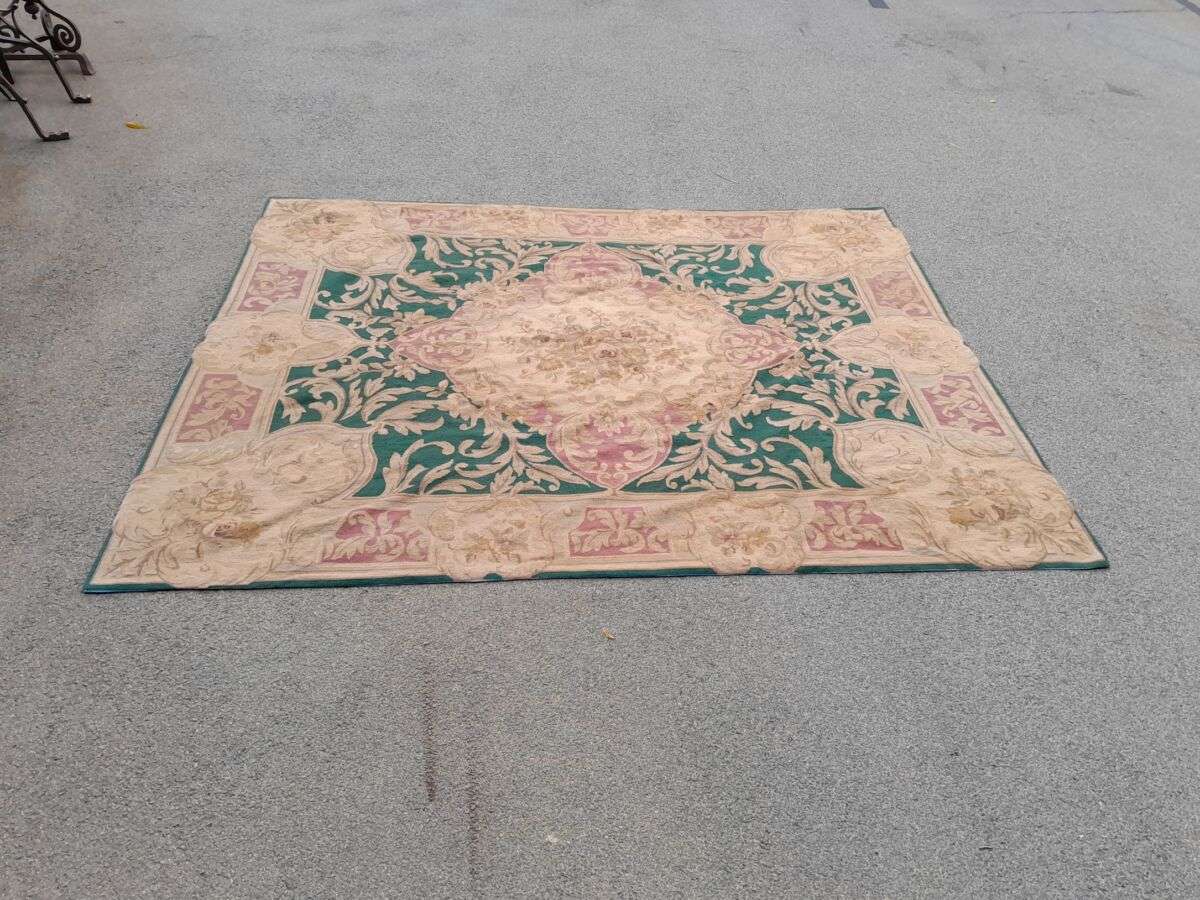 An Aubusson Carpet Hand Knotted