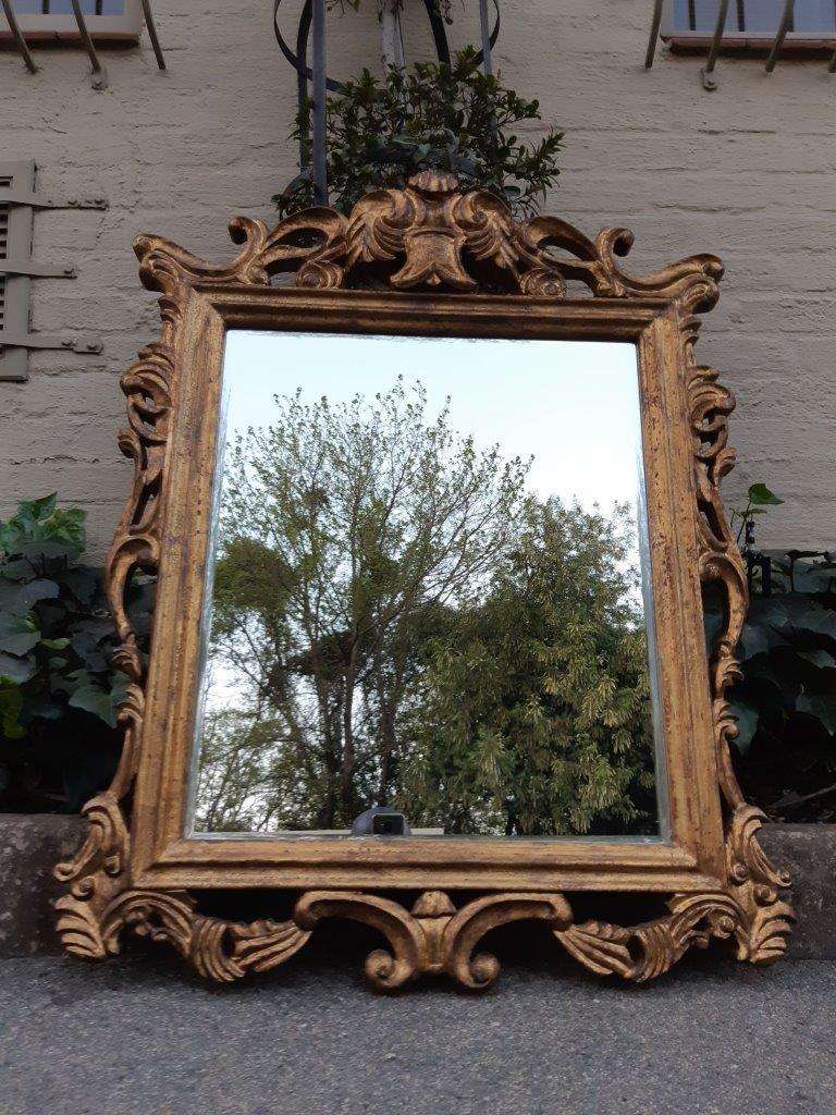 French Gilt Framed Wall Mirror