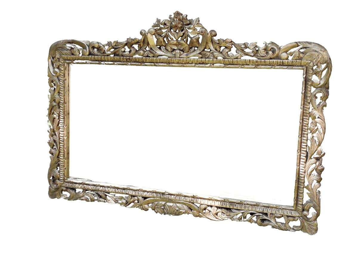 Ornately Carved Gilded Mirror