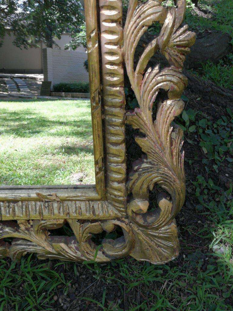 Ornately Carved Gilded Mirror