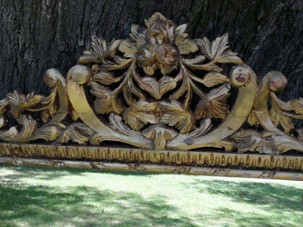 Ornately Carved Gilded Mirror