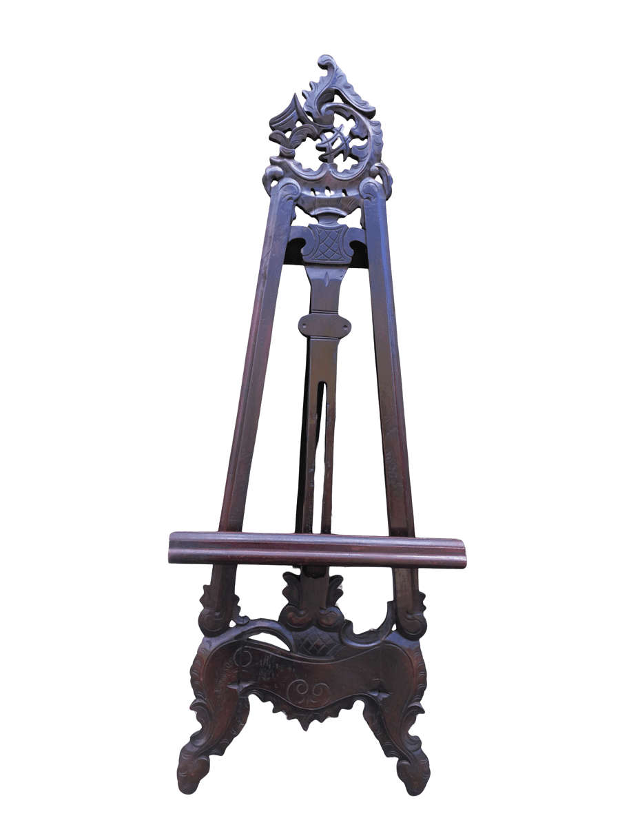 A Carved Wooden Easel