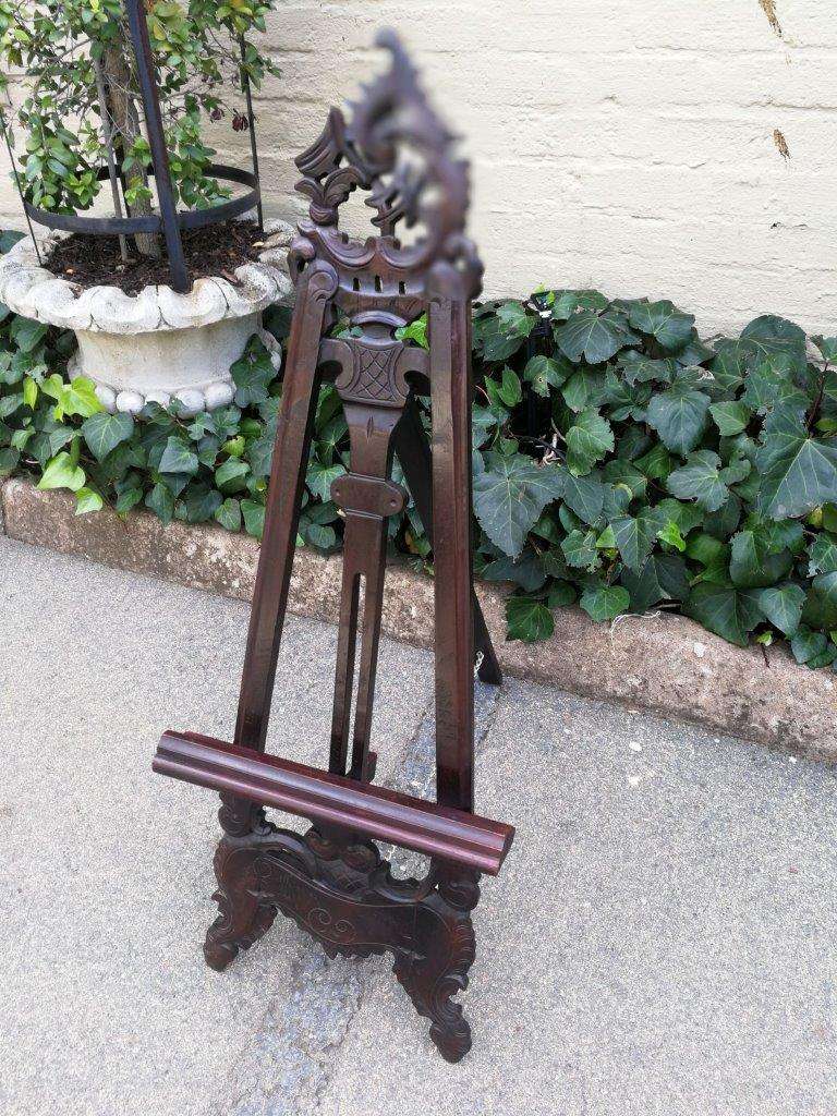 A Carved Wooden Easel