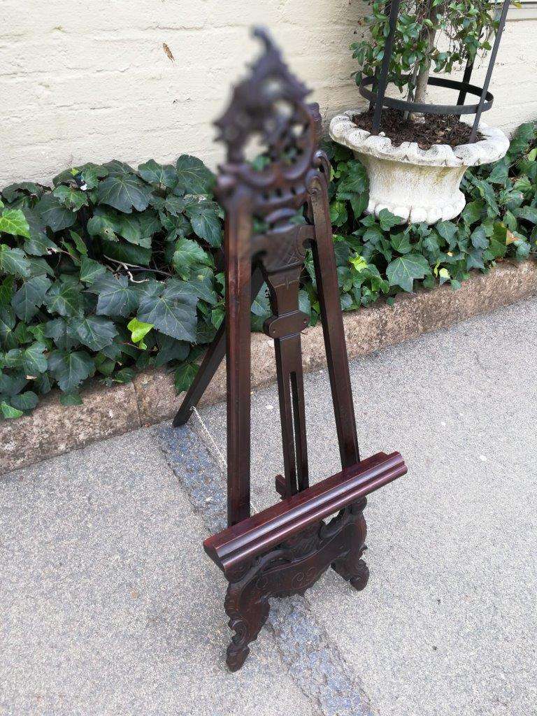 A Carved Wooden Easel