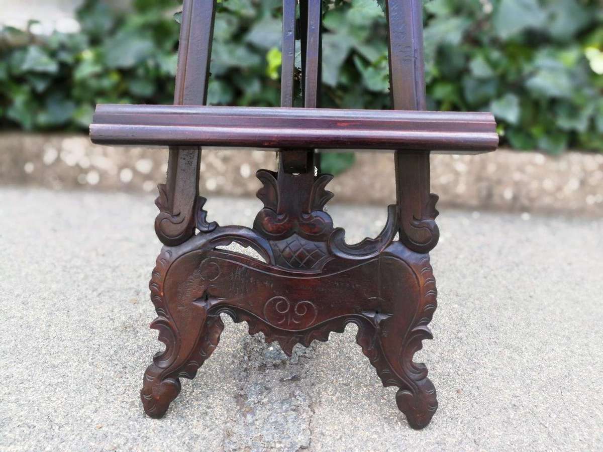 A Carved Wooden Easel