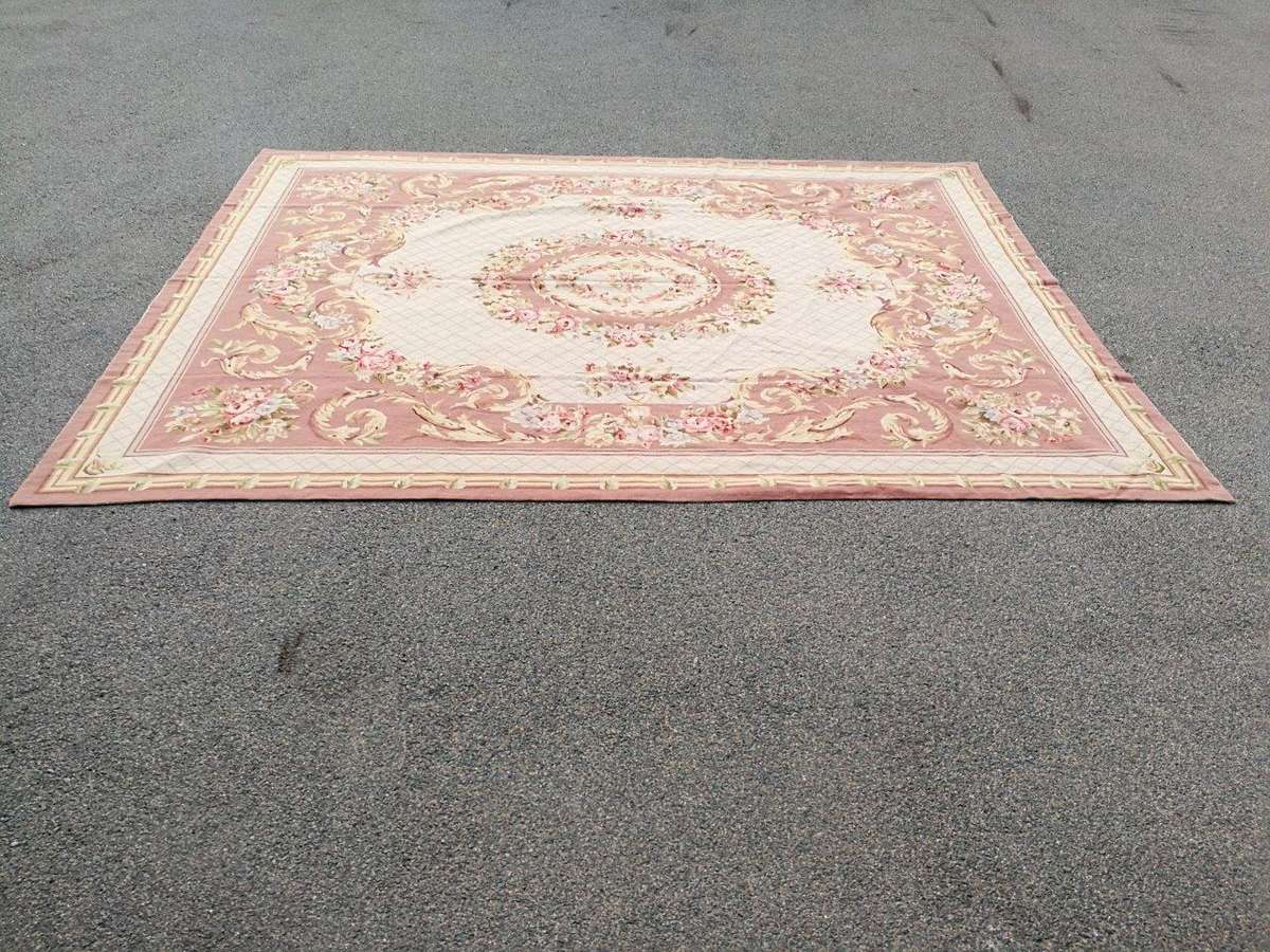 A Handmade French Aubusson Carpet / Rug