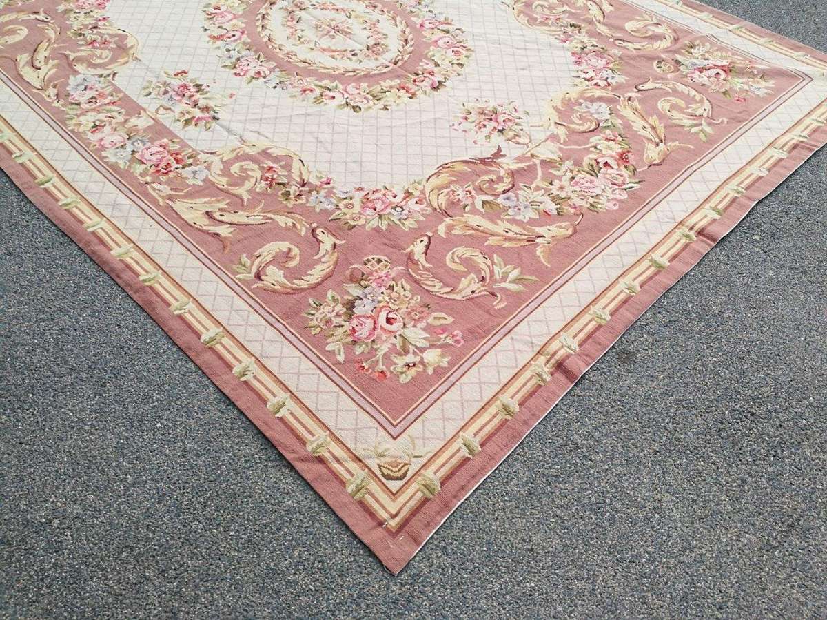 A Handmade French Aubusson Carpet / Rug