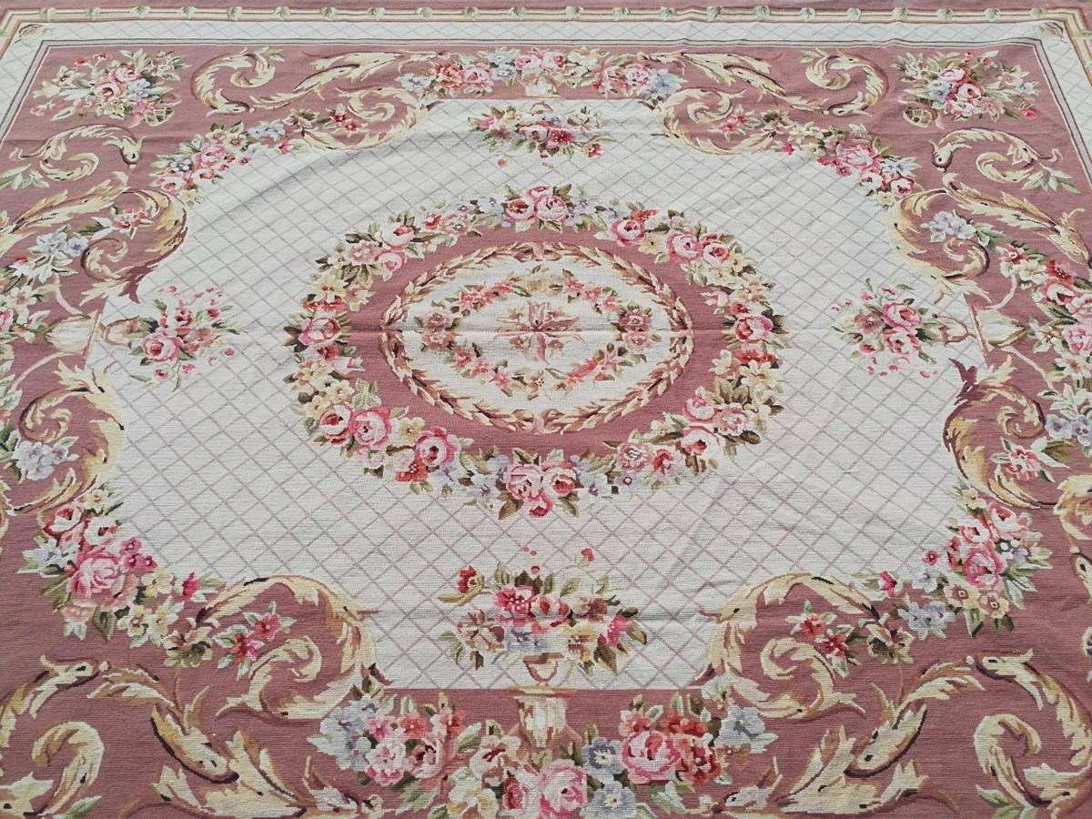 A Handmade French Aubusson Carpet / Rug